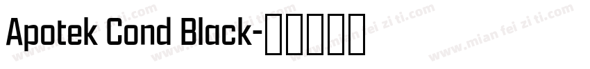 Apotek Cond Black字体转换